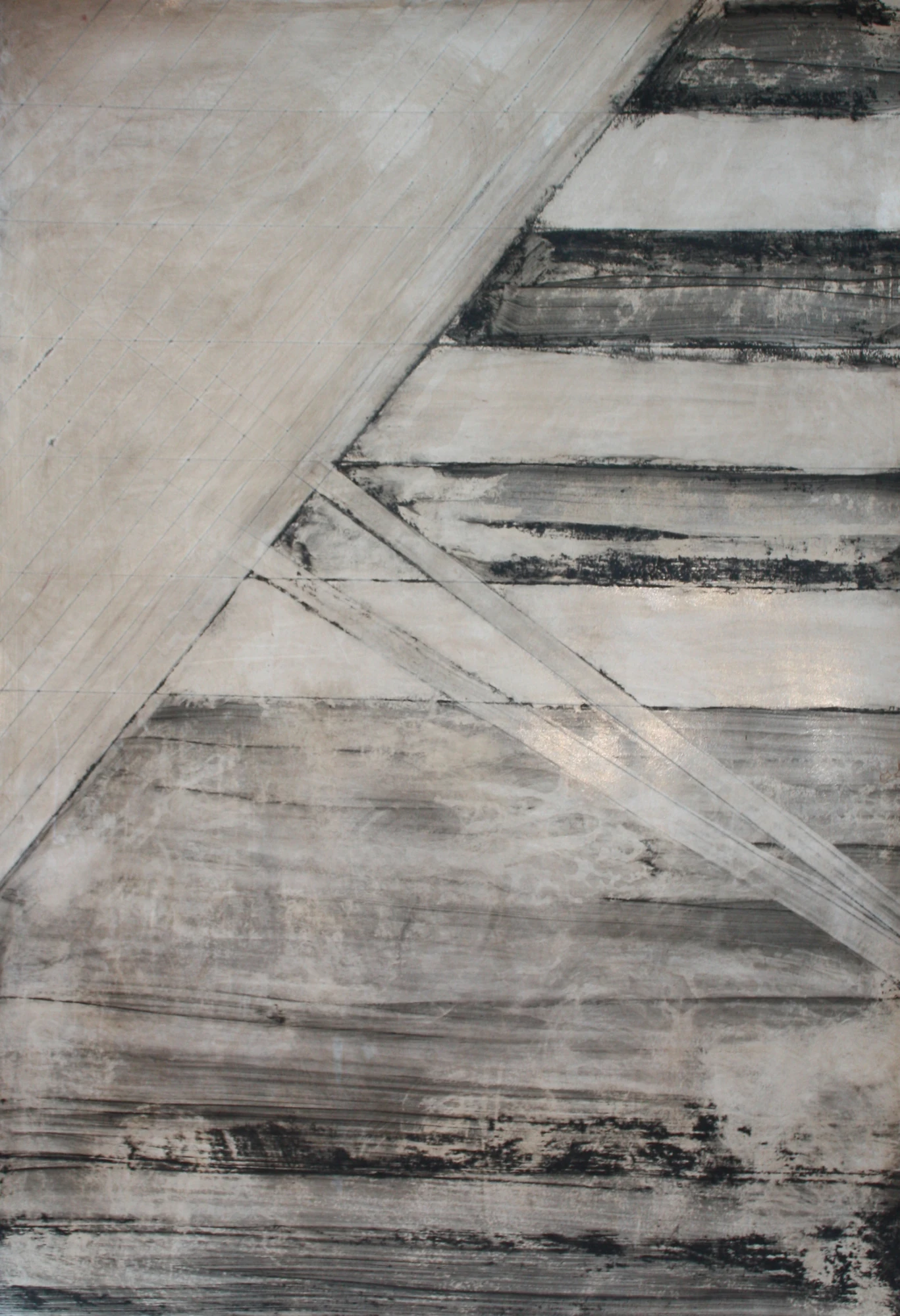 Sin título II, burnished wax on coated paper