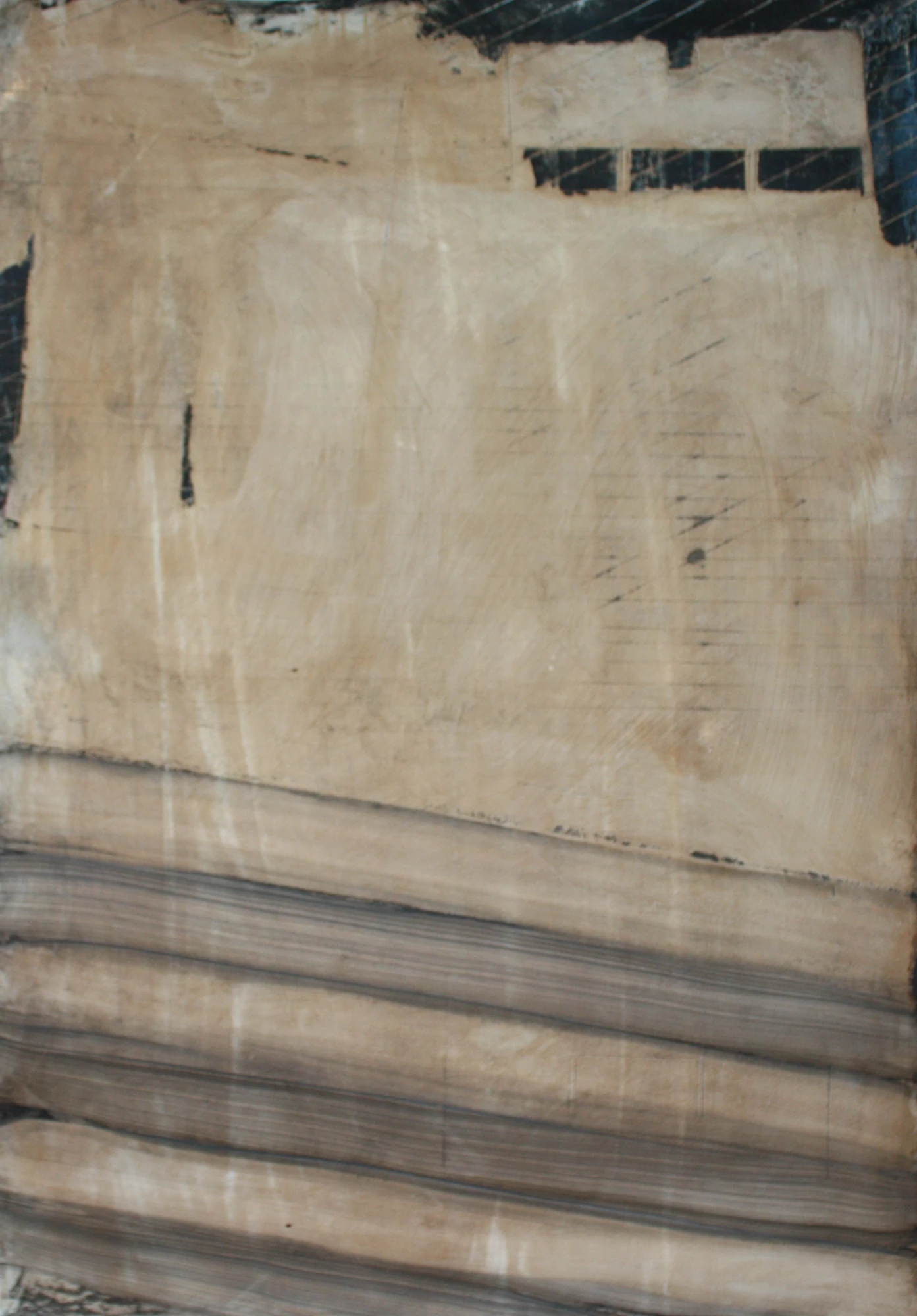 Sin título IV, burnished wax on coated paper