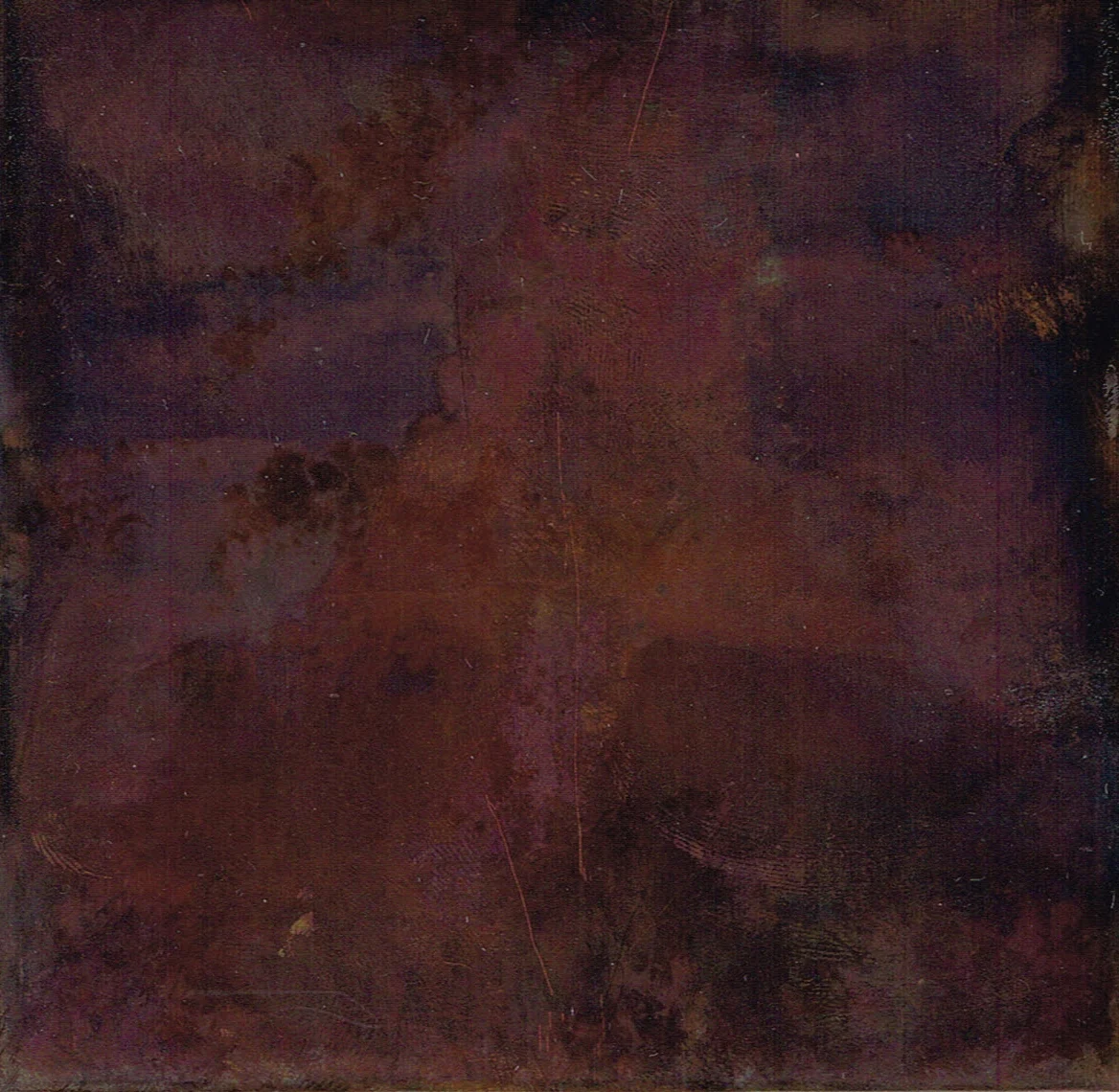 Violeta lavanda velado sobre naranja