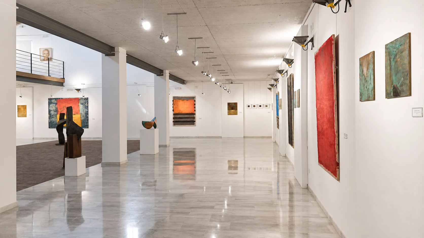Vista longitudinal de la exposición